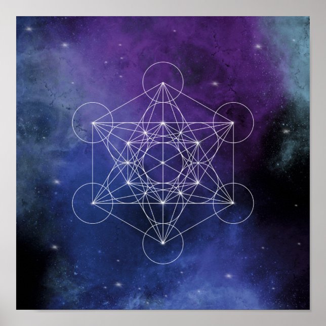Poster Metatron, chakra,zen,sacred geometric, geometry, (Frente)