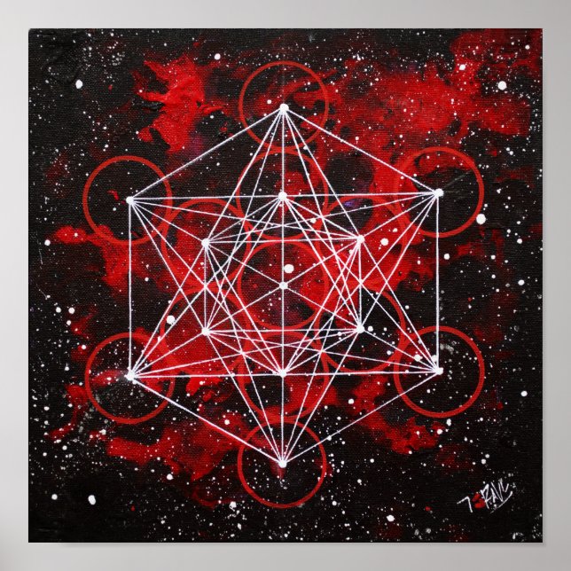 Poster Metatron Cube (Frente)