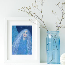 Póster Metelitsa Garota de Neve Snegurochka Anjo de Natal