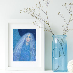 Póster Metelitsa Garota de Neve Snegurochka Anjo de Natal