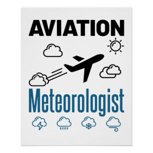 Póster Meteorologista de Aviação Meteorologia
