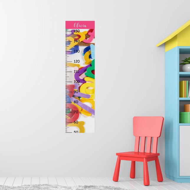 Poster Métrica do Gráfico de Crescimento do Alfabeto Colo (Berçário 1)