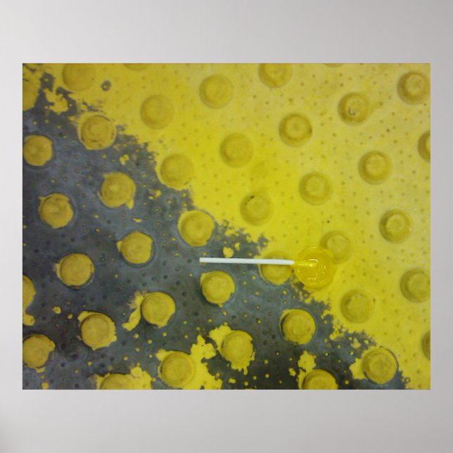 Poster Metrô Amarelo Abandonado (Frente)