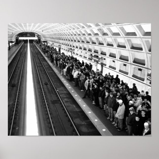 Poster Metro B&W 11x14 (Frente)