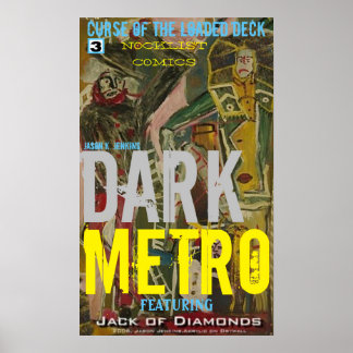 POSTER METRÔ ESCURO MALDIÇÃO DO DEQUE CARREGADO