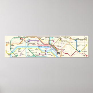 Poster Metro Literario