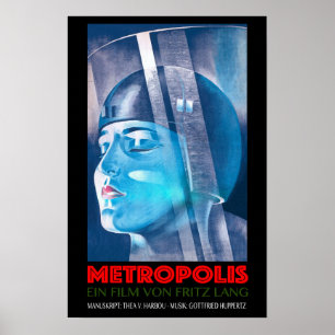 Poster METROPOLIS Ein Film Von Fritz Lang Antigo filme al
