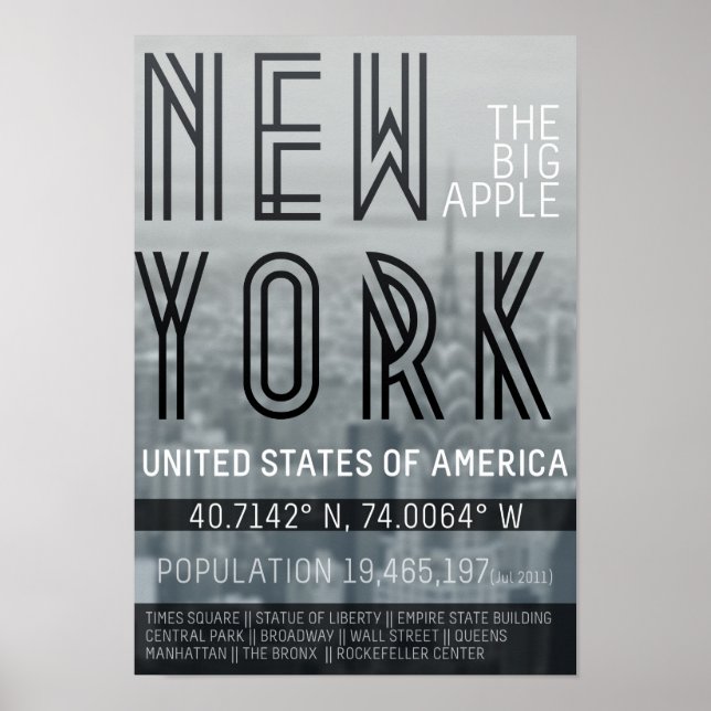 Póster Metropolis Nova York (Frente)