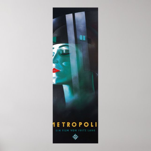 Poster Metropolis UFA MovieArt Deco Futura Mulher (Frente)