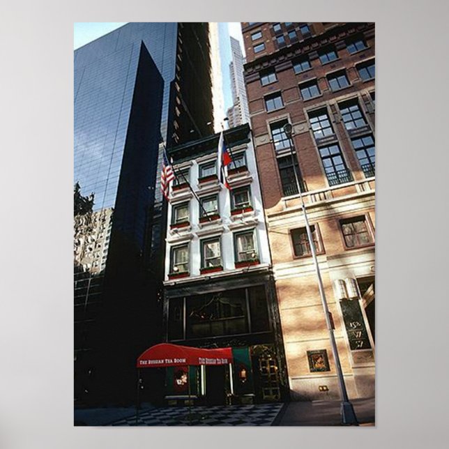 Póster Metropolitano de Carnegie, sala de chá russa poste (Frente)