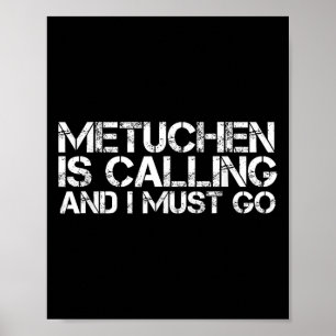 Poster Metuchen Nj Nova Jersey Viagem Engraçada à Cidade