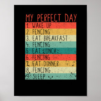 Poster Meu amante do treinador de esgrima perfeito