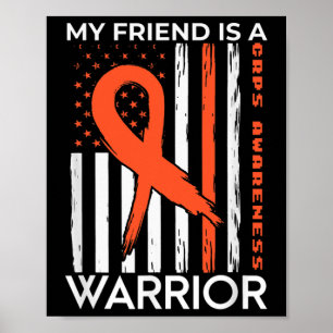 Poster Meu Amigo É Um Guerreiro Que Conhece O Mês Laranja
