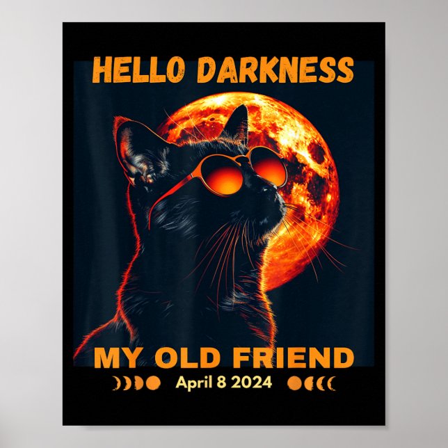 Poster Meu Amigo Escuridão Eclipse Solar (Frente)