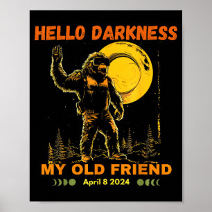 Poster Meu Amigo Escuridão Eclipse Solar Hello
