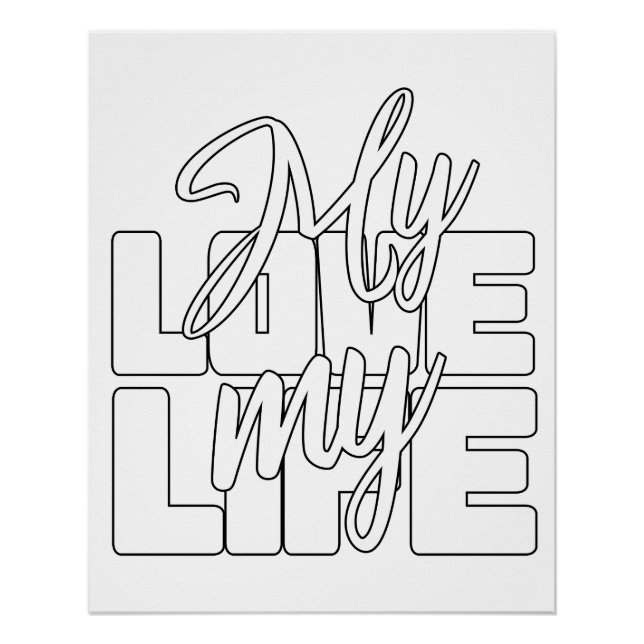 Póster Meu Amor Minha Vida (Frente)