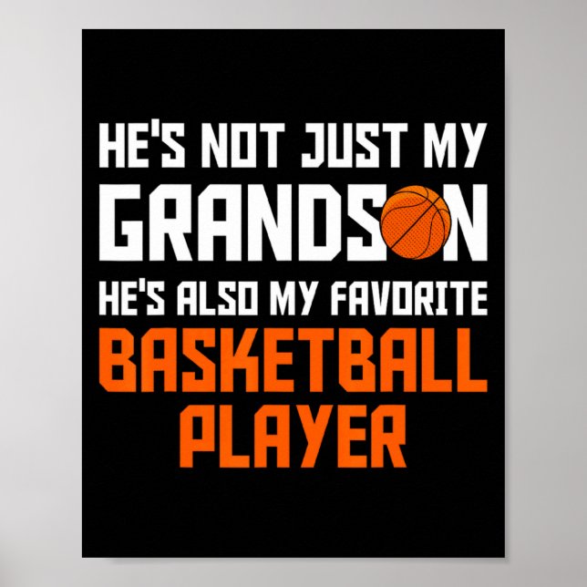 Poster Meu Avô Pai de Basquete Neto Basquete Favorito (Frente)