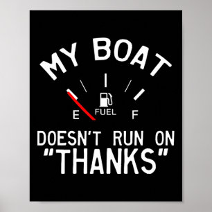 Poster Meu Barco Não Funciona Com Graças' Engraçado