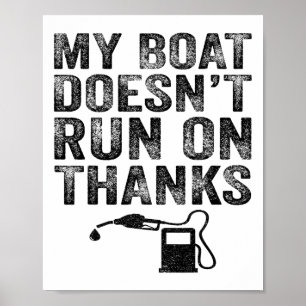 Poster Meu Barco Não Funciona Com Obrigado Presentes De B