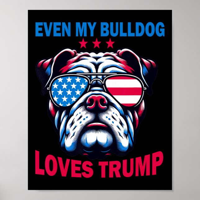 Poster Meu Bulldog ama Trump (Frente)