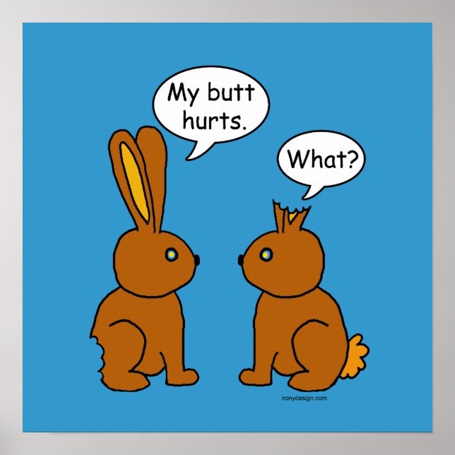 Póster Meu Bumbum Dói! O quê? (Frente)