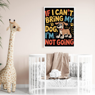 Poster Meu Cachorro Minha Regra De Viagem