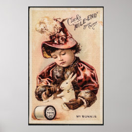 Poster Meu cartão de colheita de bunnie