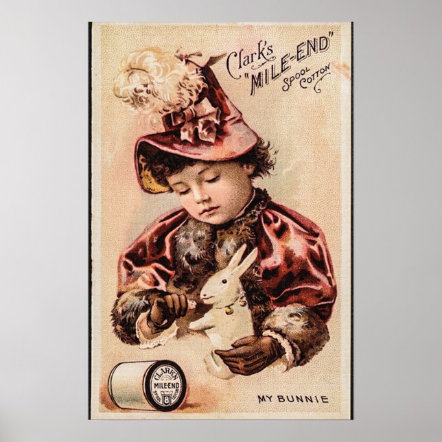 Poster Meu cartão vintage da boneca (Frente)