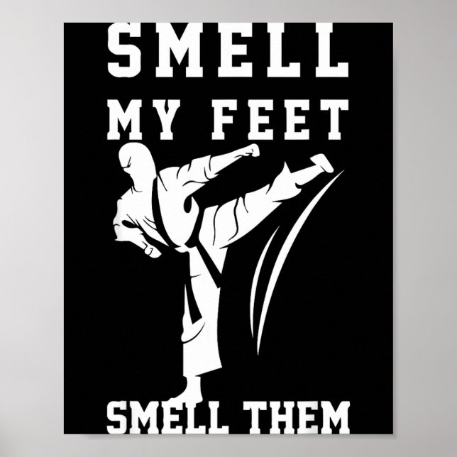Poster Meu Cheiro Pé Taekwondo (Frente)