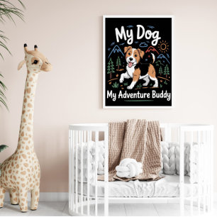 Poster Meu Companheiro Adventure Cachorro Lá Fora