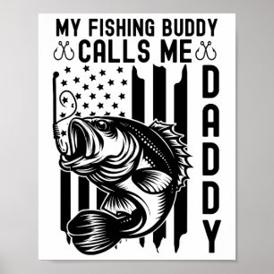 Poster Meu Companheiro de Pesca Me Chama de Papai Bandeir