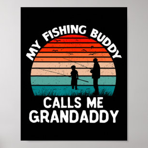 Poster Meu Companheiro de Pesca Me Chama de Vovô Retro Vi