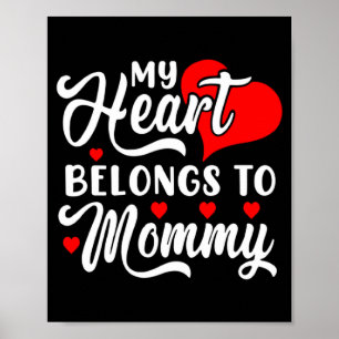 Poster Meu Coração Pertence à Mamãe Dia dos Namorados 1 C