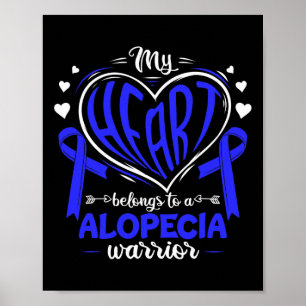 Poster Meu Coração Pertence A Um Guerreiro Alopecia Aw