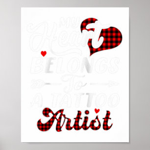 Poster Meu Coração Pertence A Uma Camisa De Artista De Ta