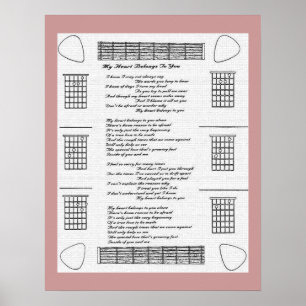 Póster Meu Coração Pertence A Você