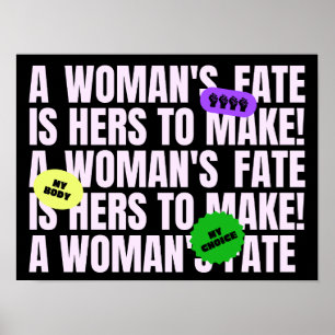 Poster Meu corpo Minha escolha feminista