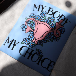 Poster Meu Corpo Minha Escolha Feminista Pró-Escolha