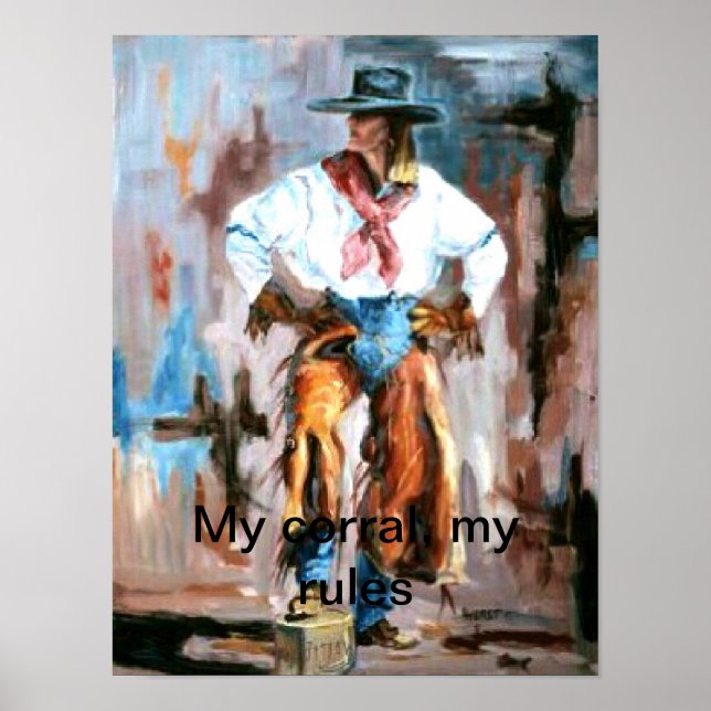 Póster Meu Corral, Minhas Regras Nº 2 (Frente)