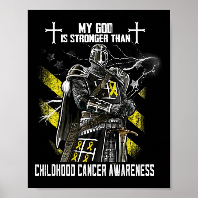 Poster Meu Deus É Mais Forte Do Que A Consciência Do Canc (Frente)