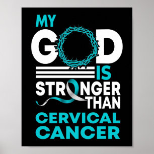 Poster Meu Deus É Mais Forte Que A Consciência Do Cancer