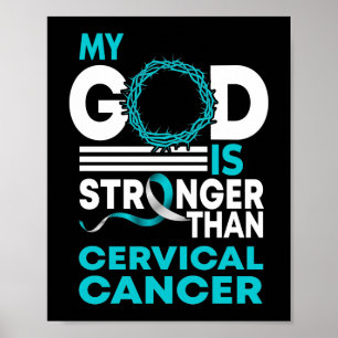 Poster Meu Deus É Mais Forte Que A Consciência Do Cancer
