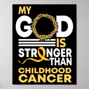 Poster Meu Deus É Mais Forte Que O Cancer De Infância Dou