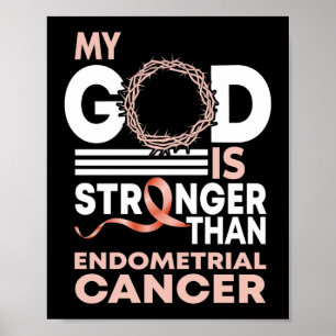 Poster Meu Deus É Mais Forte Que O Cancer Endometrial