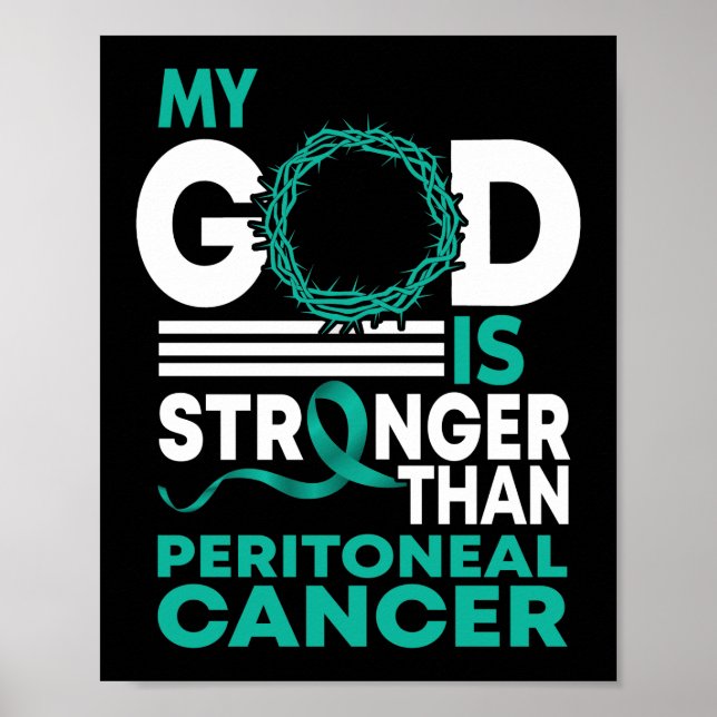 Poster Meu Deus É Mais Forte Que O Cancer Peritoneal (Frente)