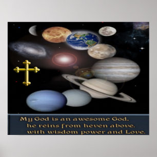 Póster Meu Deus é um Deus incrível cartaz