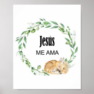 Poster Meu Deus, mãe, verso bíblia espanhol