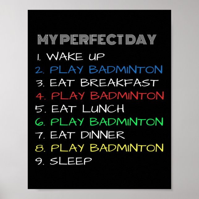 Poster Meu Dia Perfeito, Legal Dminton (Frente)