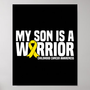 Poster Meu Filho É Um Cancer De Infância Amarelo Do Guerr