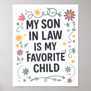 Poster Meu Genro É Meu Filho Favorito Piada Família Diver